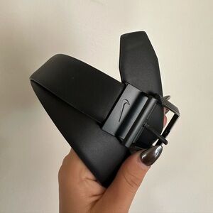 Nike Black Reversible Belt 51” NWOT